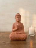 Estatua de Buda Meditando Color Terracota